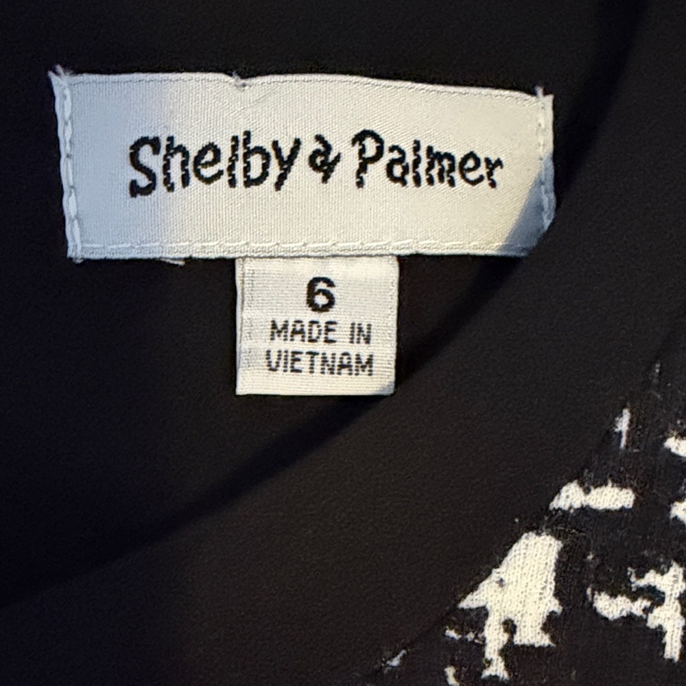 Lovely & Fab "Shelby & Palmer" Black & White Tweed Style Dress Timeless! Sz 6 - Picture 11 of 13